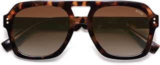 SOJOS Retro Quadratisch Polarisiert Groß Sonnenbrille SJ2385