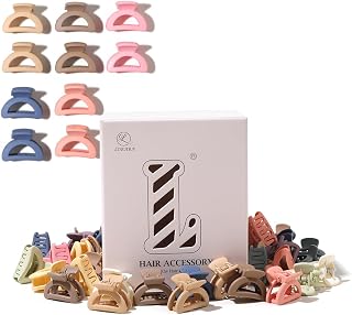 30 Pieces Small Hair Clips for Women Half Circle Matte Cute Hair Clips for