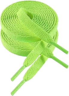 VSUDO 8mm Flat Sports Laces and Laces for Sneakers, Sneakers and Sports Shoes - 29 Colours and 14 Lengths Available, Cheap and Durable - 1 or 2 Pairs
