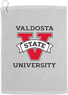 Sport Your Gear Valdosta State Blazers Golf Bag Towel - Officially Licensed - Athletic Logo - Ultra-Absorbent, Grommet Attachment, Keeps Clubs & Hands Dry