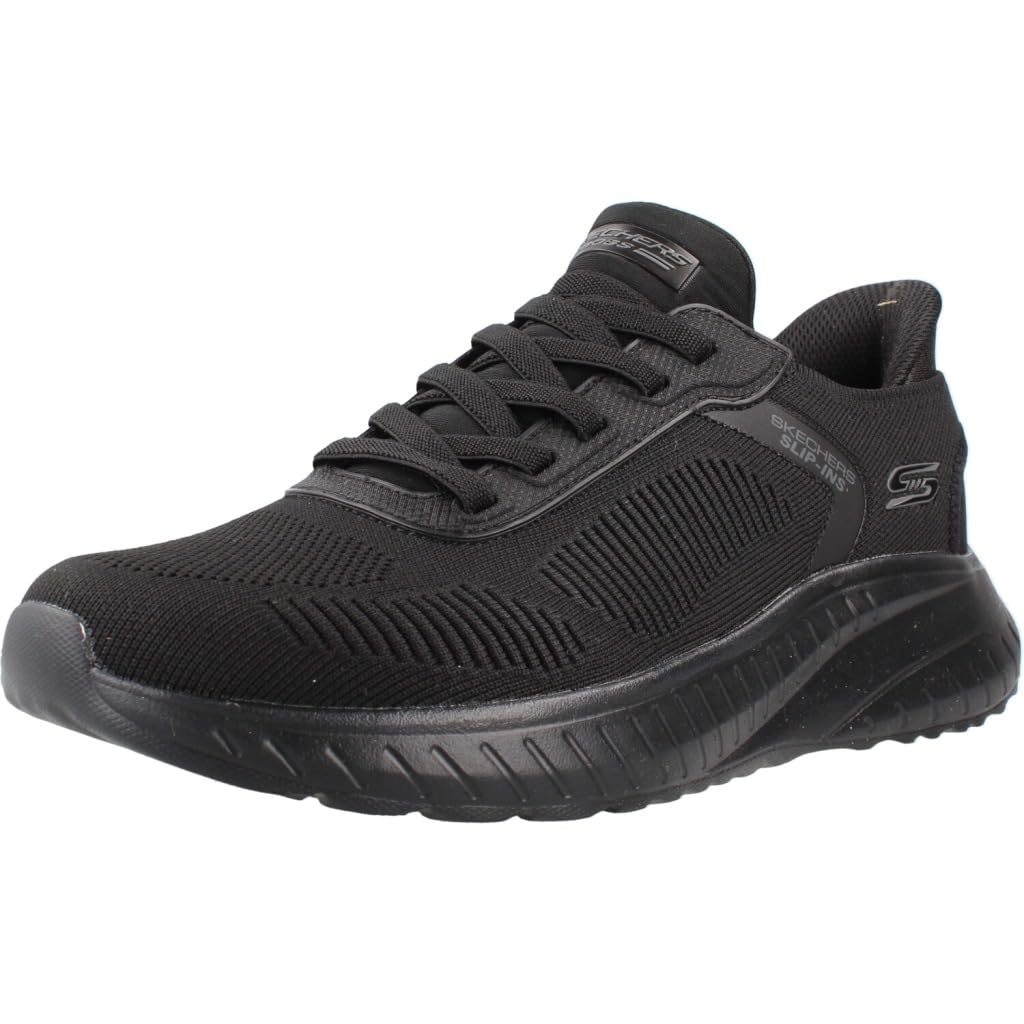 Skechers Men's Bobs Squad Chaos Solid Step Slip-in Trainer