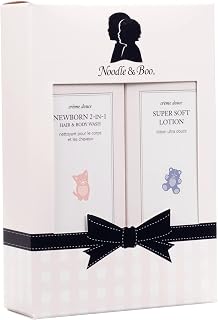Noodle & Boo Bundle of Joy Newborn Baby Gift Set ; Newborn 2-in-1 Hair & Body Wash, Super Soft Baby Lotion