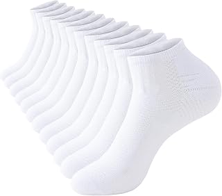 Ankle Socks 6 Pairs, Breathable Short Sport Anti-Blister, Running Cotton for Men Women, Ideal for Home, Running, Work