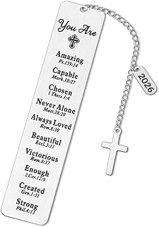 Christian Bookmark, Kaluofan 2026 Bible Bookmarks, Bookmarks for Women | Religious Church Gift, Back to School Coming of Age Gifts, Graduation Gifts, Christmas Stocking Stuffers for Families