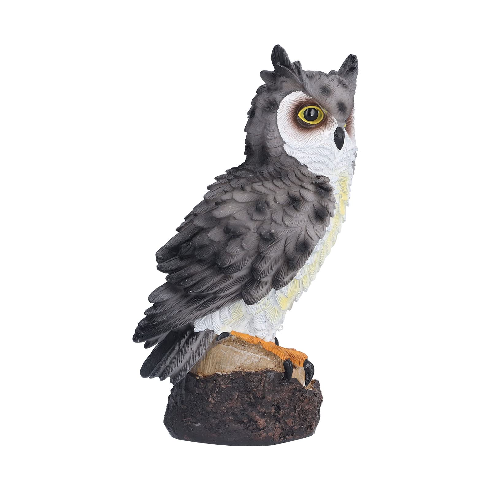 Owl Resin Ornament, Fine Craftsmanship Nice Image for Home Decor, Vibrant Eyes a