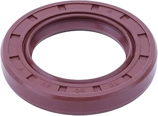 1Pc Oil Seal, 30mm ID x 47mm OD x 7mm Thick TC Rubber Cover Double Lip Seals, Fluorine Rubber Oil Seal, for Mechanical, Brown