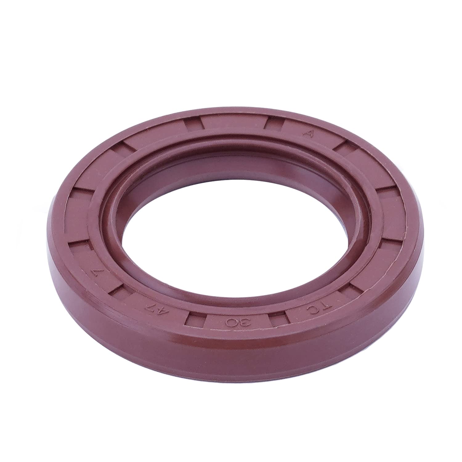 1Pc Oil Seal, 30mm ID x 47mm OD x 7mm Thick TC Rubber Cover Double Lip Seals, Fl