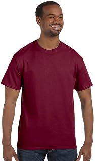 (ギルダン) Gildan メンズ ヘビーコットン 半袖Tシャツ トップス カットソー (L) (カーディナル)
