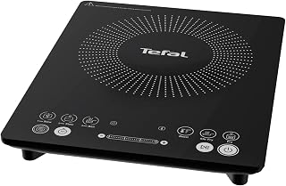 Tefal Slim Portable Induction Hob, 2100W, 6 Functions, Compact, Black | Ultra-Slim 45mm Design, 7 Manual Power Levels, 3-Hour Timer, Touch Controls, Ceramic Plate, IH210840