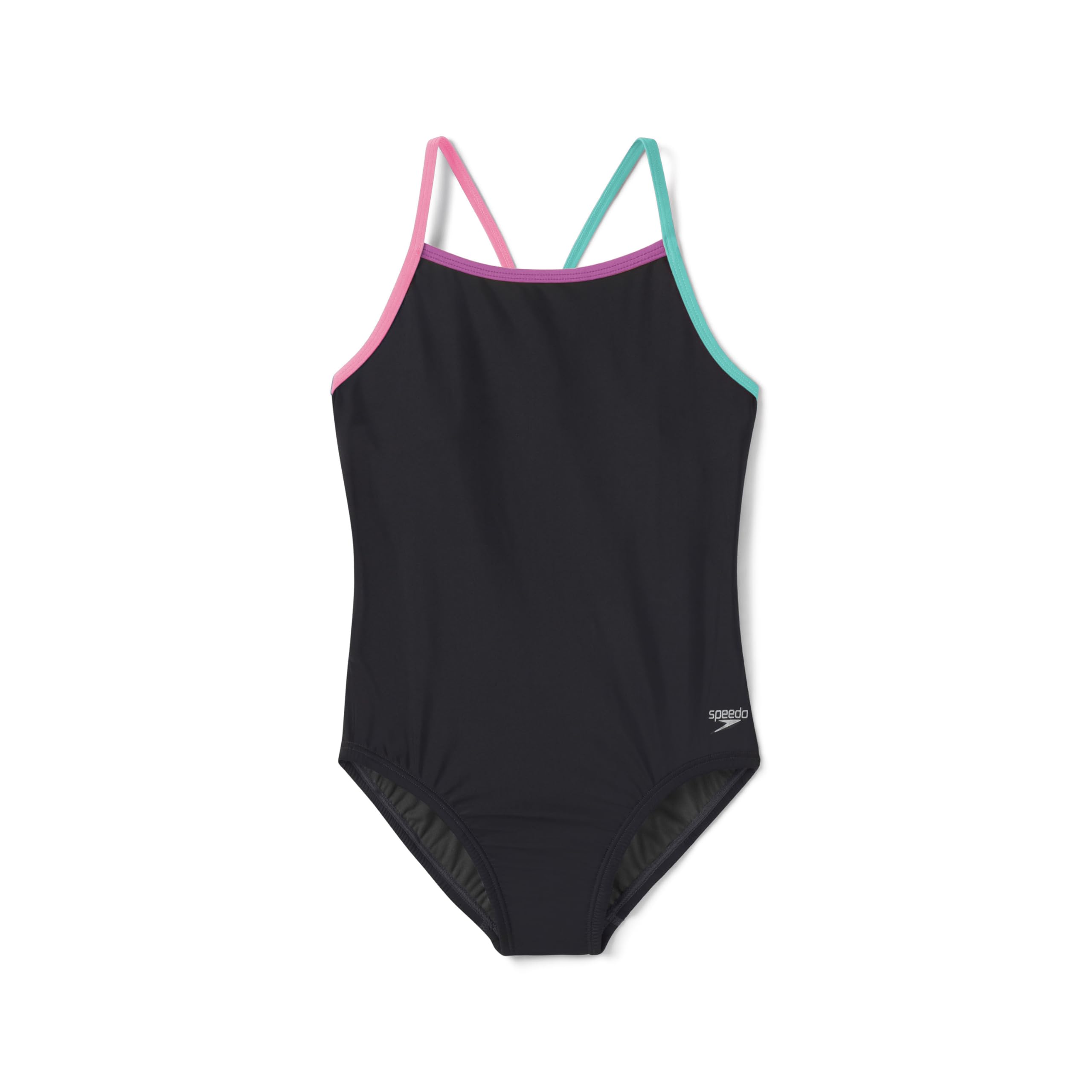 Speedo Girl's Swimsuit One Piece Thin Straps