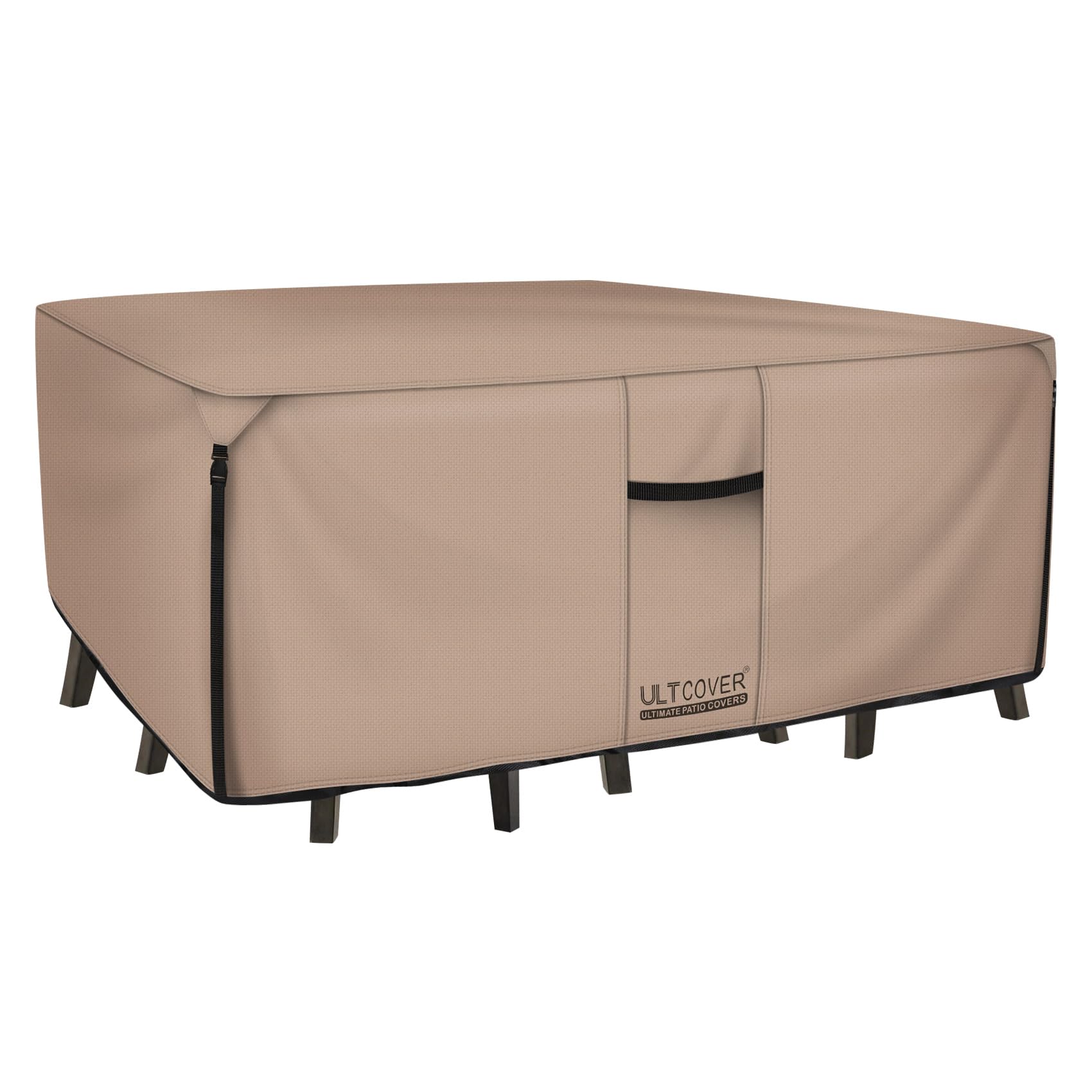 ULTCOVER Waterproof Patio Furniture Cover 111L x 74W in | Heavy Duty 600D Polyes