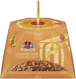 Tre Marie Panettone Caramel Pear, 900gr (Pack of 1)