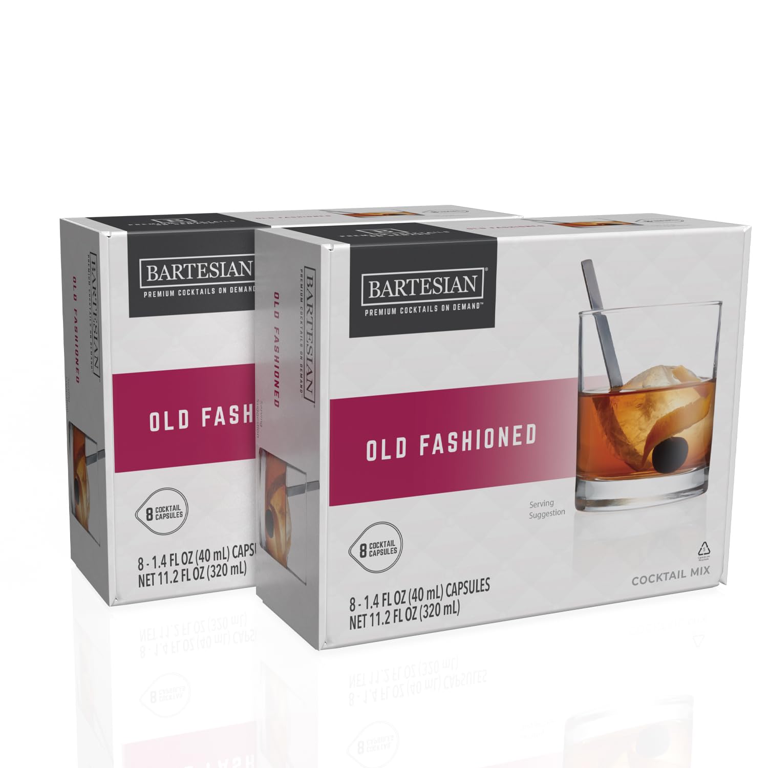 Bartesian 16-Pack Old Fashioned Mixer Capsules for Cocktail Machine – Home Bar M