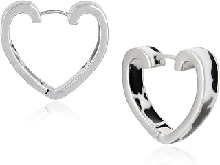 Wrangler Western Women Cow Print Heart Drop Hoop Earrings Trendy Jewelry