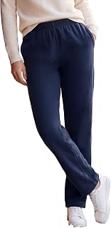 Woman Within 7-Day Straight-Leg Elastic-Waist Stretchy Knit Pant