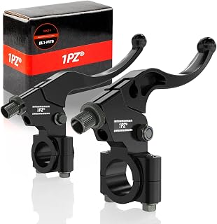 1PZ BL1-M78 Left Right 7/8" Clutch Brake Handle Levers Perch Replacement for Honda XR50 XR70 XR80 XR100 XR200 XR200R CRF70 CRF80 CRF100 Pit Bike Dirt Bike Motor Bike Motocross Motorcycle