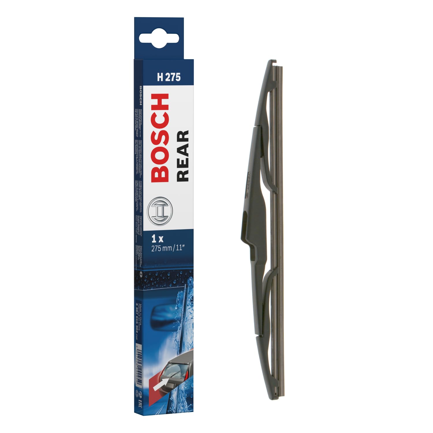 Bosch Rear Wiper H 275-1 Replacement Blade for Rear Window - 275 mm | Excellent 