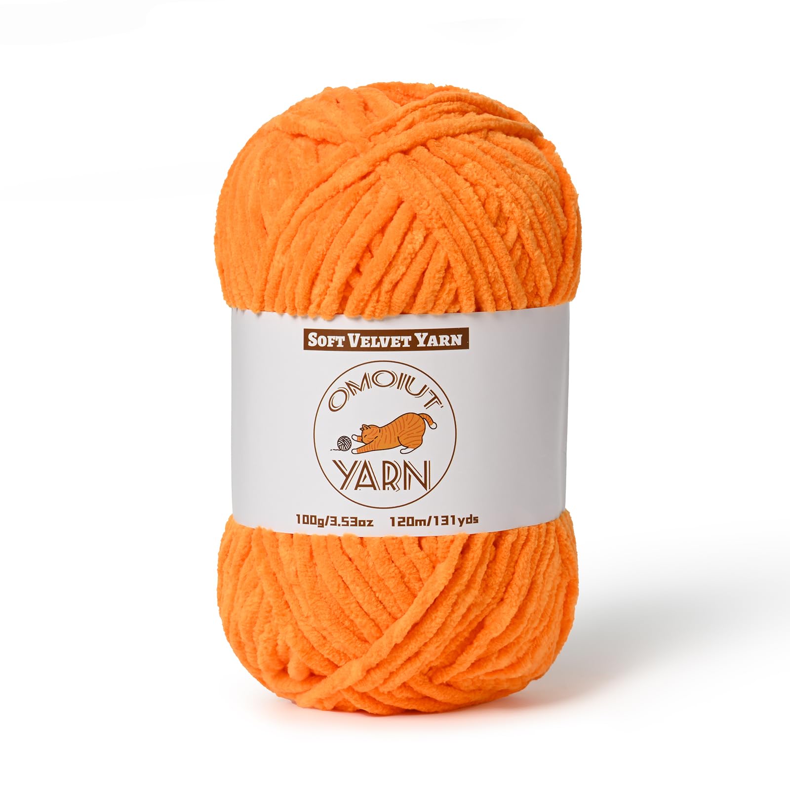 Fluffy Velvet Yarn for Crocheting, Chunky Chenille Baby Blanket Yarn for Crochet