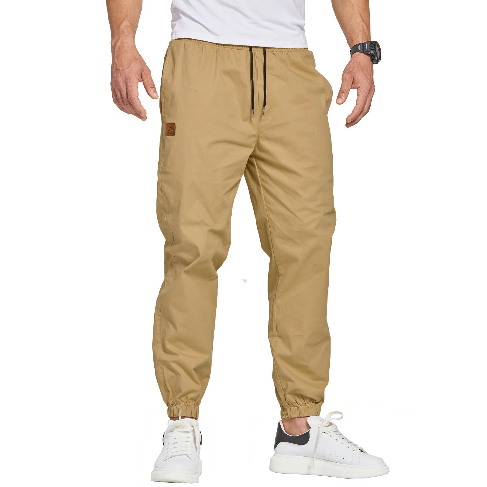 ZOXOZ Men's Chino Cargo Trousers Casual Trousers Cotton Sports Trousers Casual J