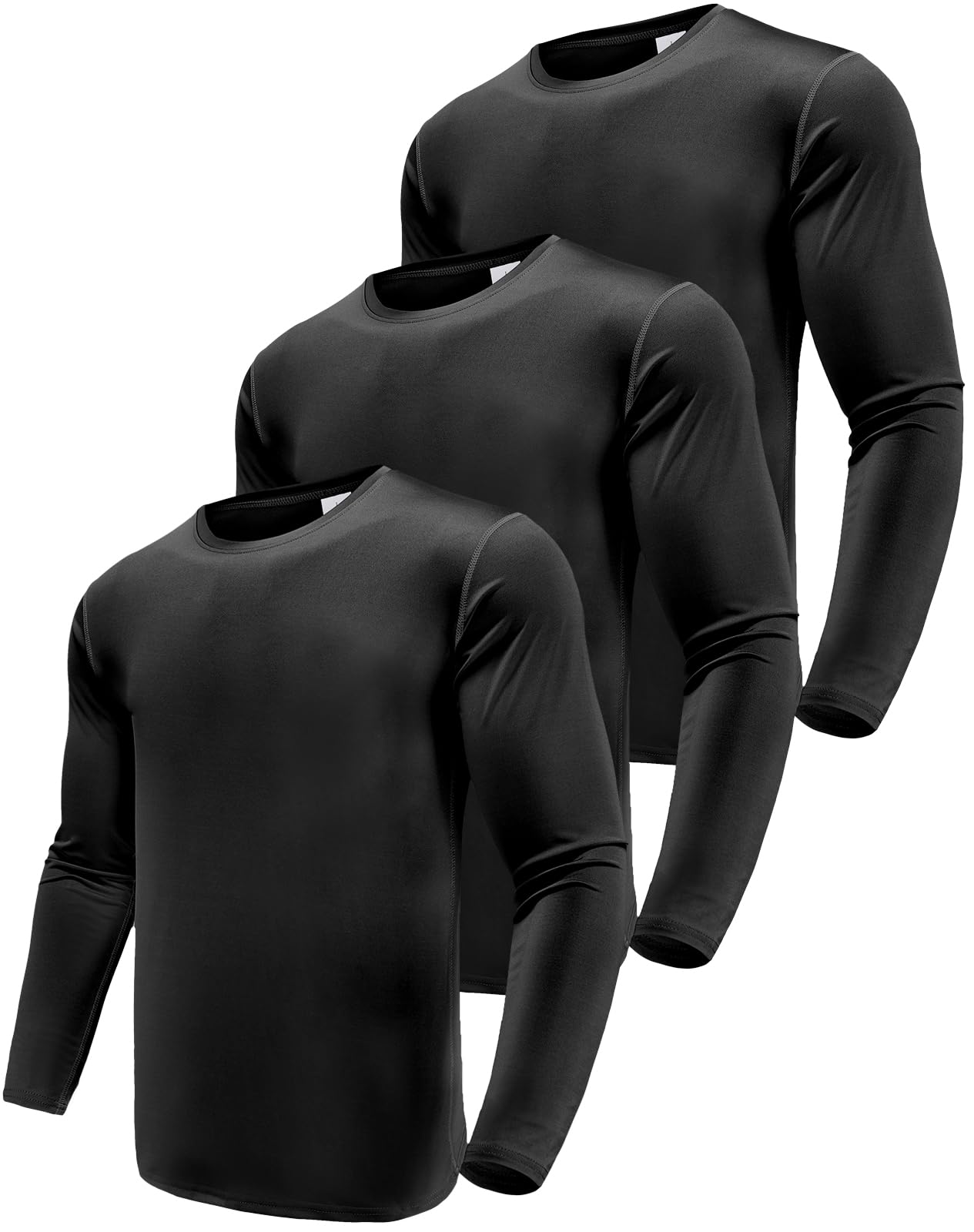Boyzn Men's 1, 3 or 5 Pack Performance Long Sleeve T-Shirts, UPF 50+ Sun Protect