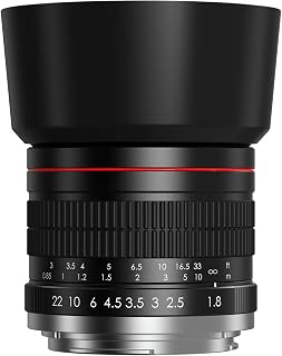 EF 85mm f1.8 Portrait Lens - MF for Canon EOS Rebel T8i/T7i/T7/T6i/T5/T3i/T3/T2i/XSi/XS/SL3/SL2/T100/90D/80D/70D/50D/5D Mark IV/6D II/7D II/1D X III II-Manual Focus DSLR Cameras Lenses(EF/EF-S Mount)