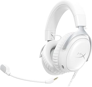 HyperX Cloud III ゲーミングヘッドセット 53mmドライバー搭載 快適性 ホワイト 日本正規代理店品 BS7C1AA