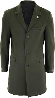 TruClothing. com Men's Crombie 3/4 Length Coat Jacket Peaky Blinders Coat - Carbon 3XL, grey, 3XL