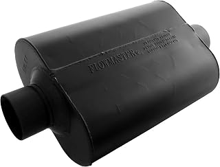 Flowmaster Super 44 Series Chambered Muffler – 3.00" Center In/Center Out | Aggressive Sound, 16-GaugeAaluminized Steel, for Classic &amp; Late Muscle Cars, Street Rods, Trucks, SUVs (943045)
