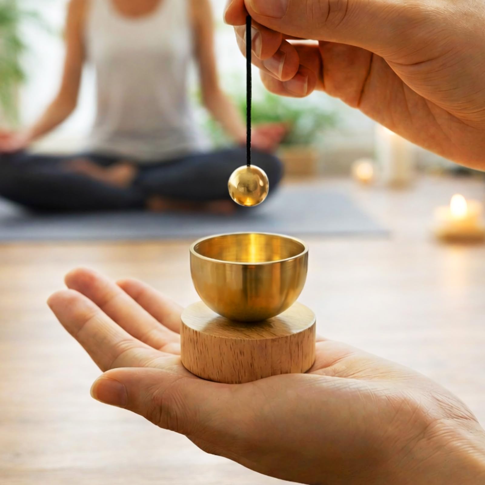 Mini Singing Bowl Set with Storage Bag - Creates Beautiful Sound Bowl with Clear