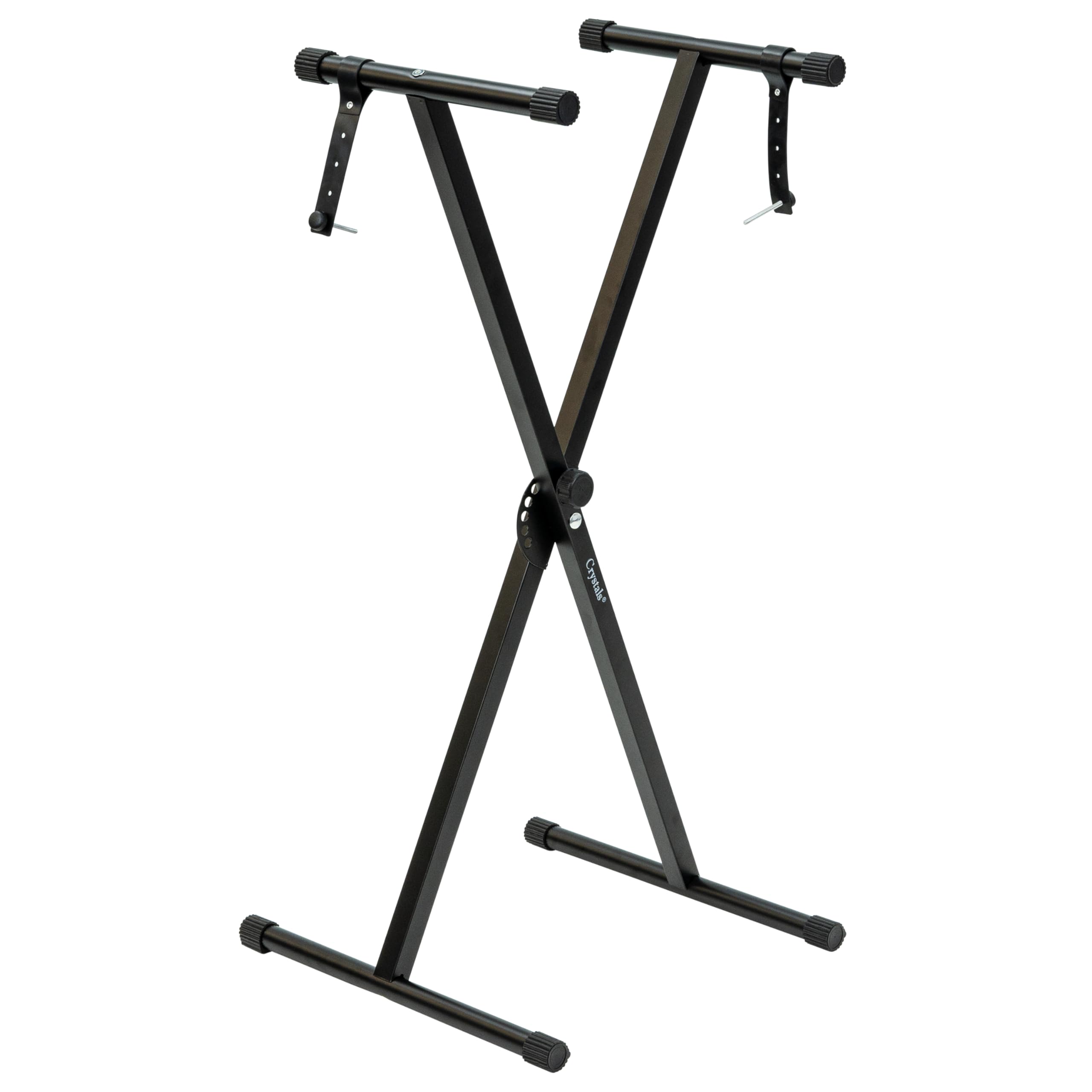 Crystals Cross Braced X Frame Music Piano Keyboard Stand with 7 Adjustable Heigh