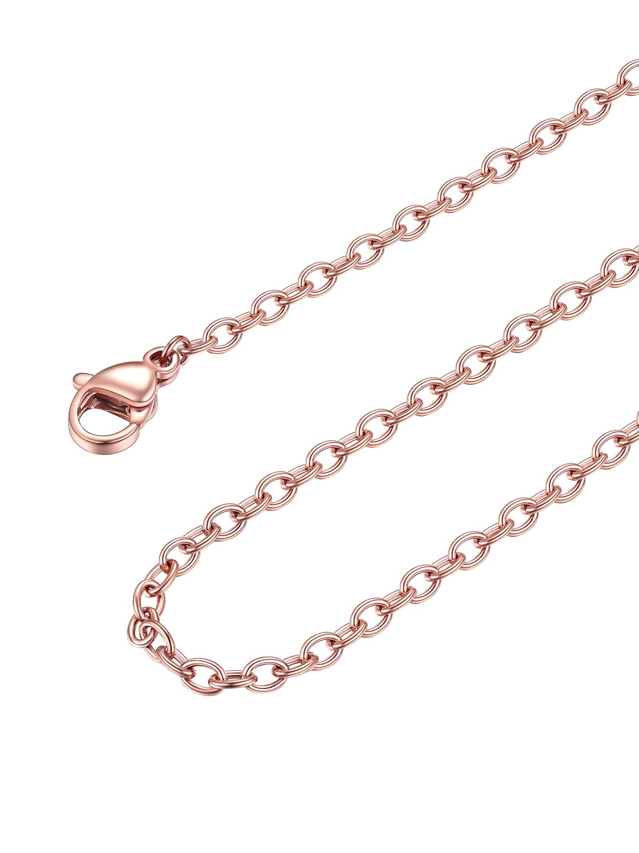 FOCALOOK Chain Necklace for Women, 1/1.4/2/2.5mm, 14-30" Silver/Gold Chains