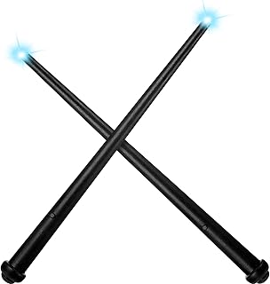 Gejoy 2 Pcs Magic Wand for Kid Light up with Sound,Black | Wizard Fairy Staff for Kids, Cosplay Costume Accessory for Cosplay, Halloween Birthday Party Gift