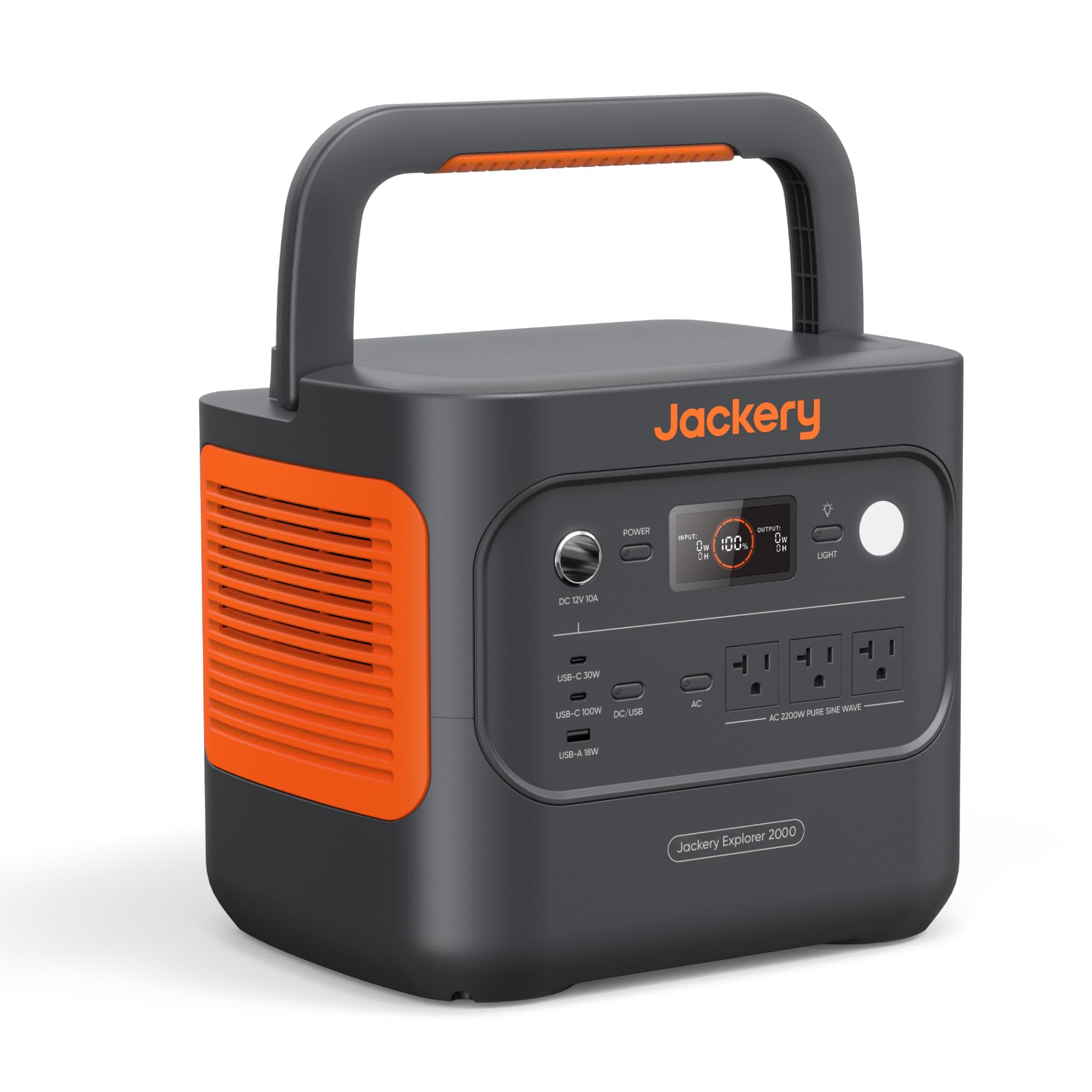 Jackery Explorer 2000 v2 Portable Power Station, 2042Wh, 2200W AC Output | LiFeP