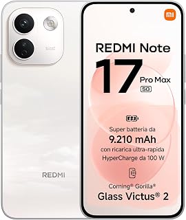 REDMI Note 17 Pro Max 5G, Smartphone 8+256GB, Cloud Blush, 9210mAh Battery