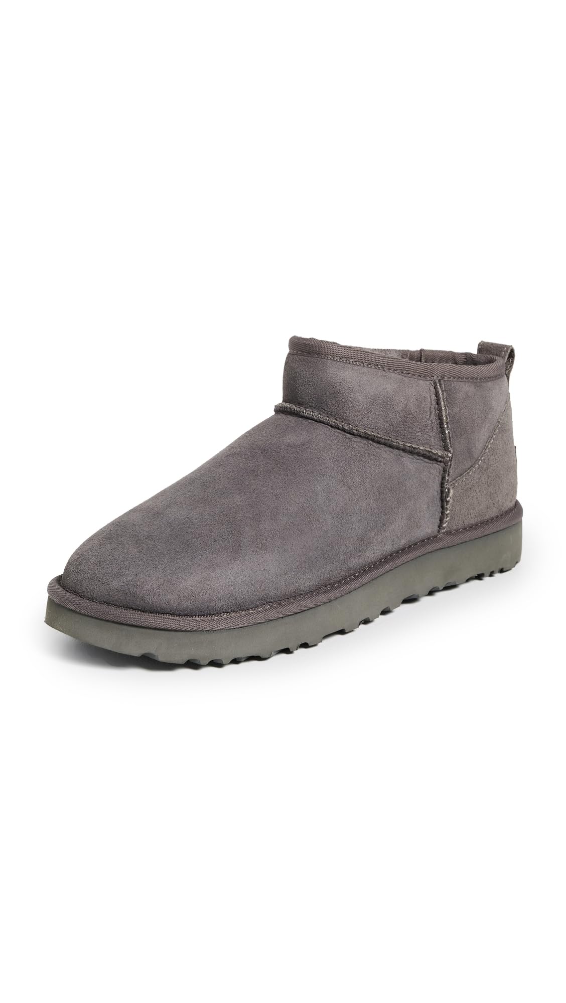 UGG Leather Ankle Boots Classic Ultra Mini Black