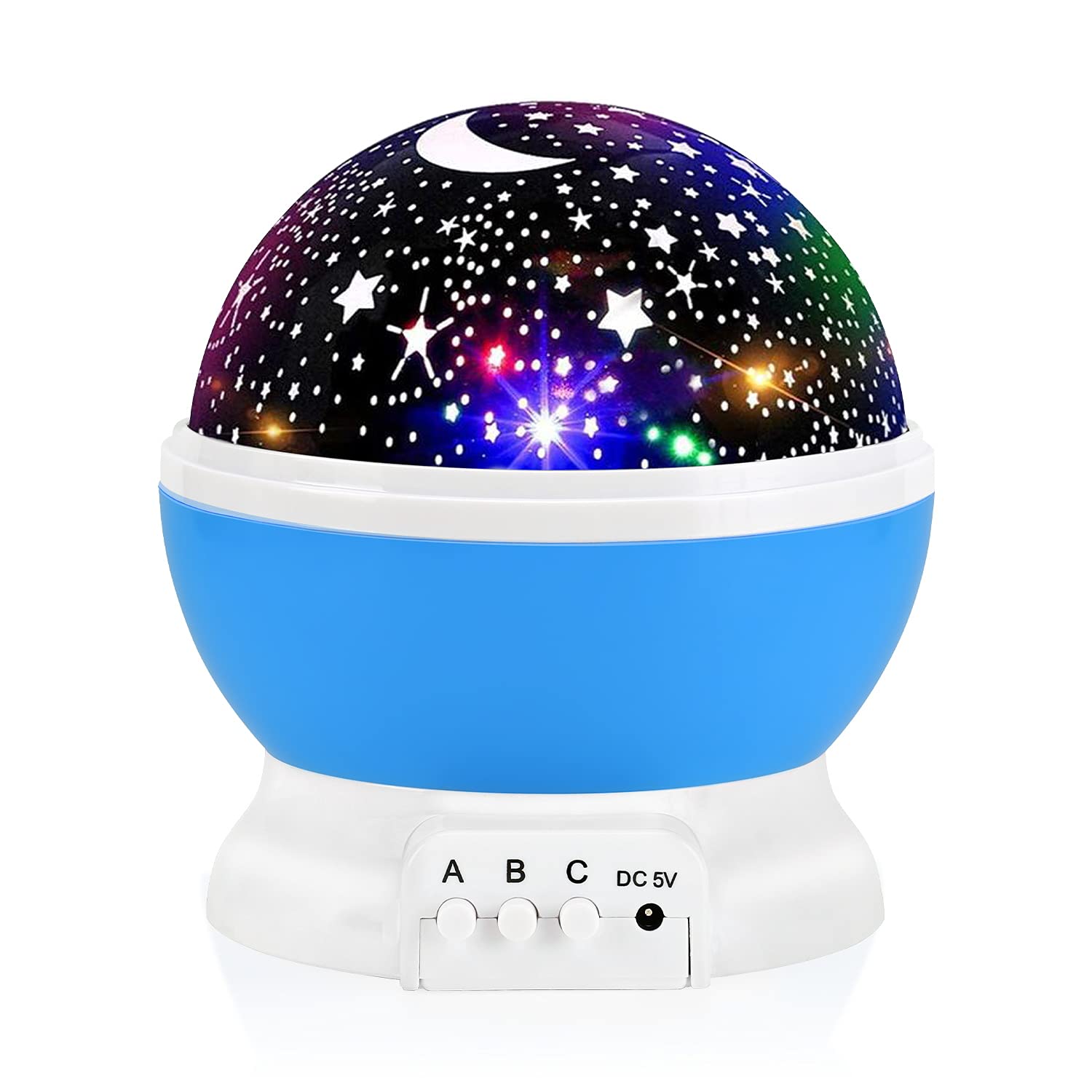 RICTLY Night Light for Kids, Kids Night Light Nebula 360 Degree Rotation - 4 LED