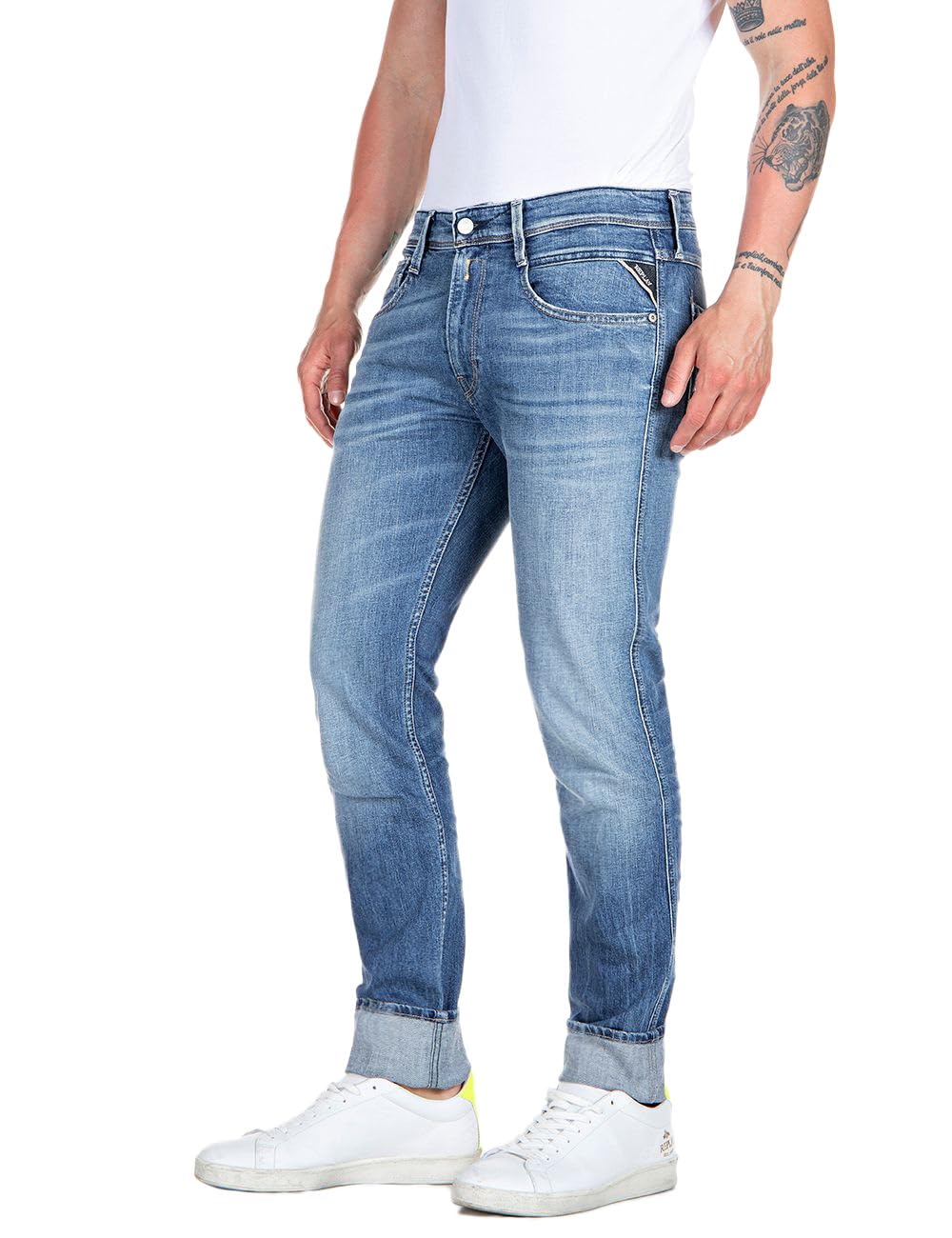 Replay Anbass Men's Slim Fit Jeans with Comfort Stretch