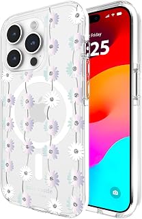 kate spade new york iPhone 15 Pro Case Compatible with MagSafe - Daisy Chain Iridescent