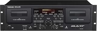 Tascam 202MKVII Double Cassette Deck Recorder with USB Port, Dual Cassette Deck