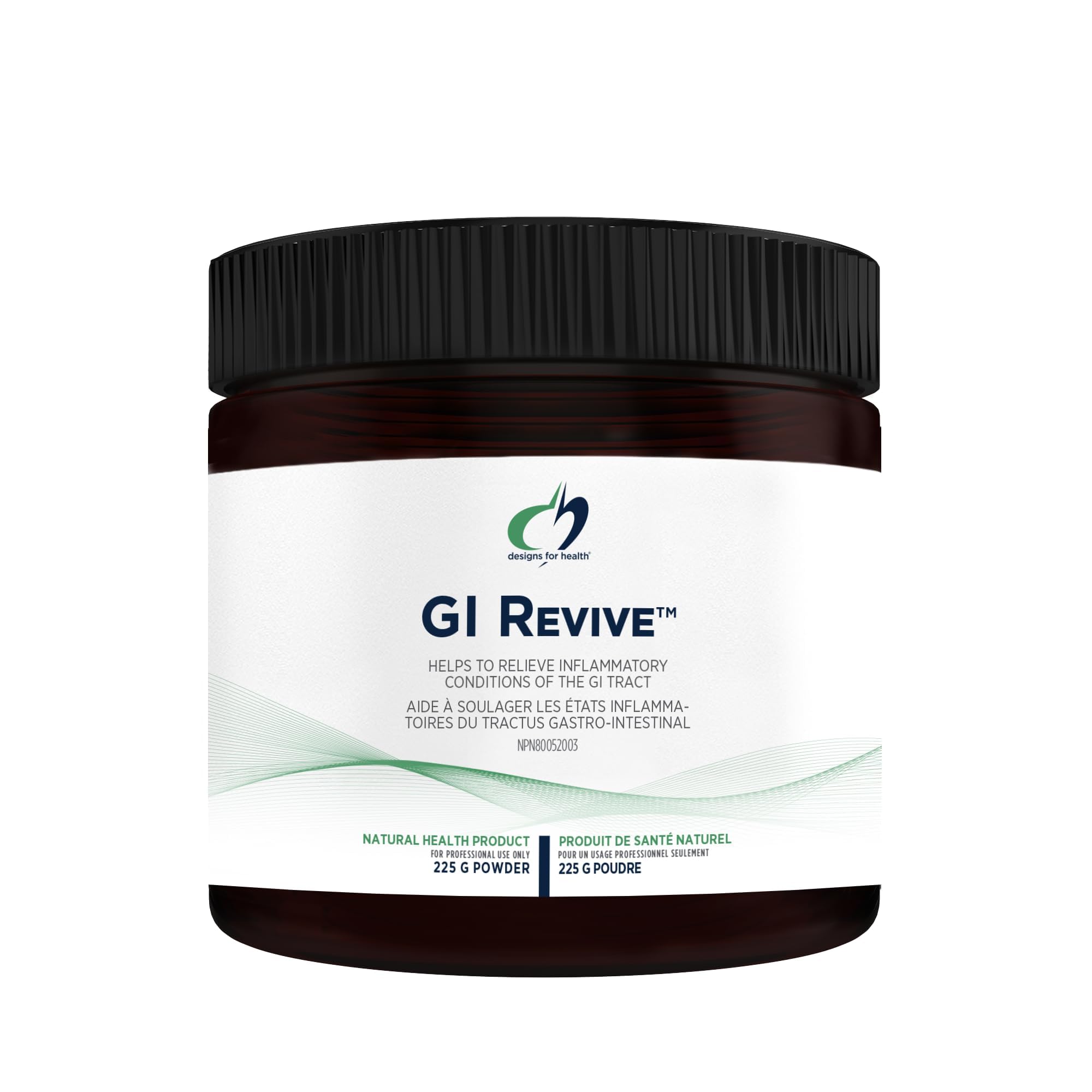 Designs for Health GI Revive Powder - Gut Health with Slippery Elm, Cat's Claw, 