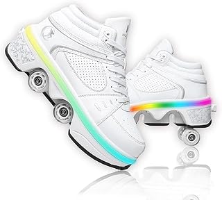 Roller Skate Shoes Rollschuhe Schuhe Mit Rollen Skateboardschuhe,Inline-Skate, verstellbar Damen Schuhe mit Rollen für mädchen