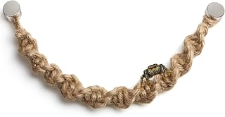 Harhana Jumping Spider Rope Bridge, Handwoven Natural Jute Rope with Magnetic Mounting Accessories for Medium Jumping Spider Enclosure