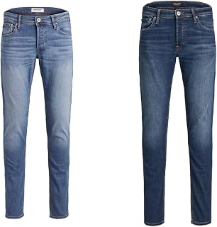 JACK & JONES Jeans Blue (Blue Denim) 28W / 30L Slim Jeans Blue (Blue Denim) 28W / 30L, Blue Denim/Blue Denim, 28 W / 30 L