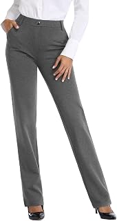Tapata Women's 28"/30"/32"/34" Stretch Bootcut Pants with Pockets, Tall/Regular/Pettie for Office Business Casual