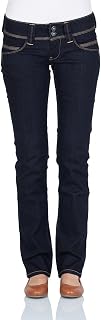 Pepe Jeans Women's Venus Jeans Regular Fit Low Waist Authentic Rope