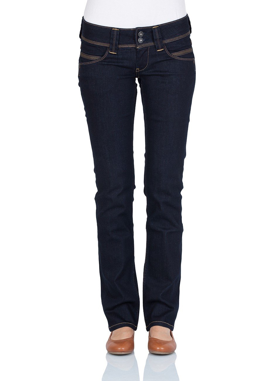Pepe Jeans Women's Venus Jeans Regular Fit Low Waist Authentic Rope