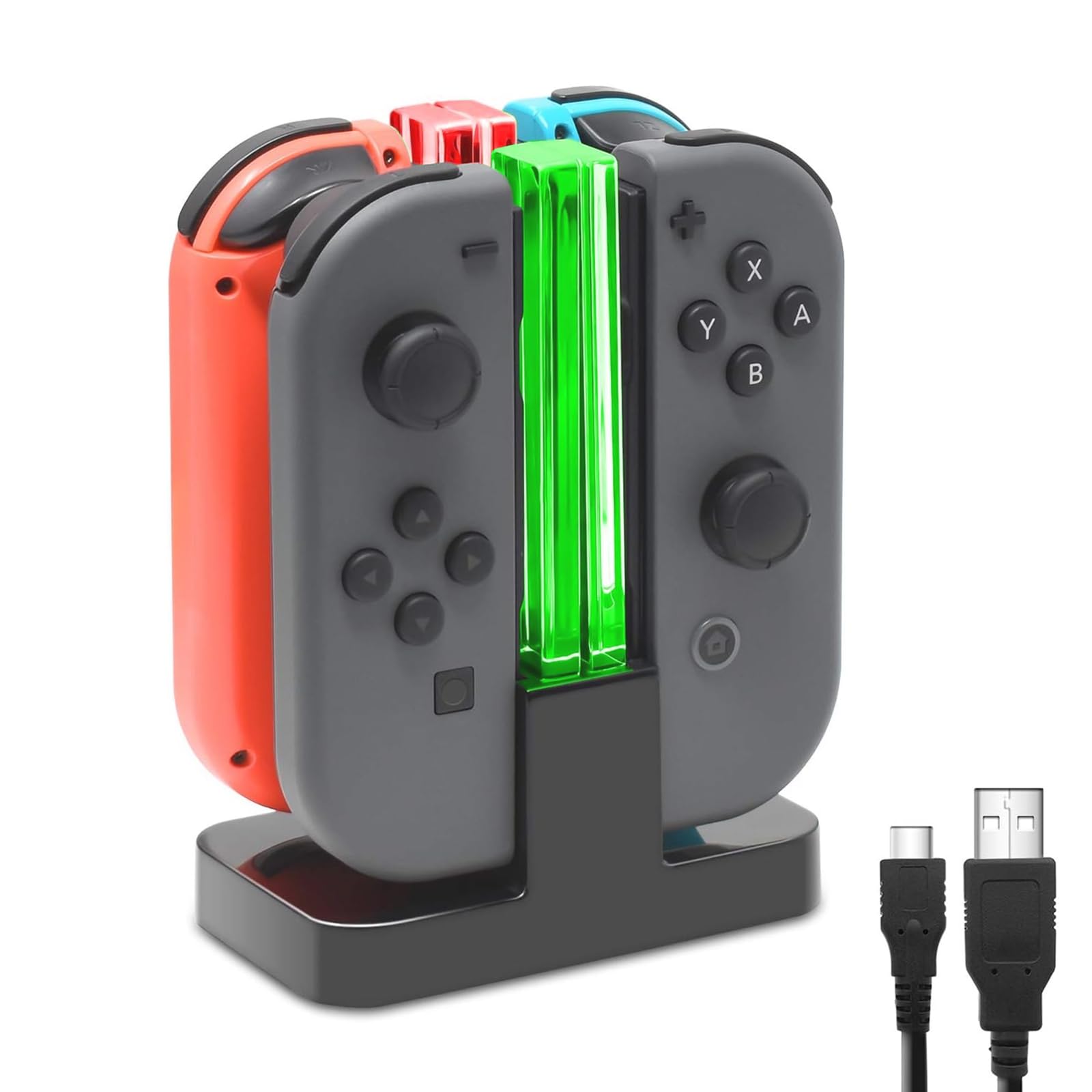 FASTSNAIL Switch Controller Charging Dock for Nintendo Switch for JoyCons | 4-in