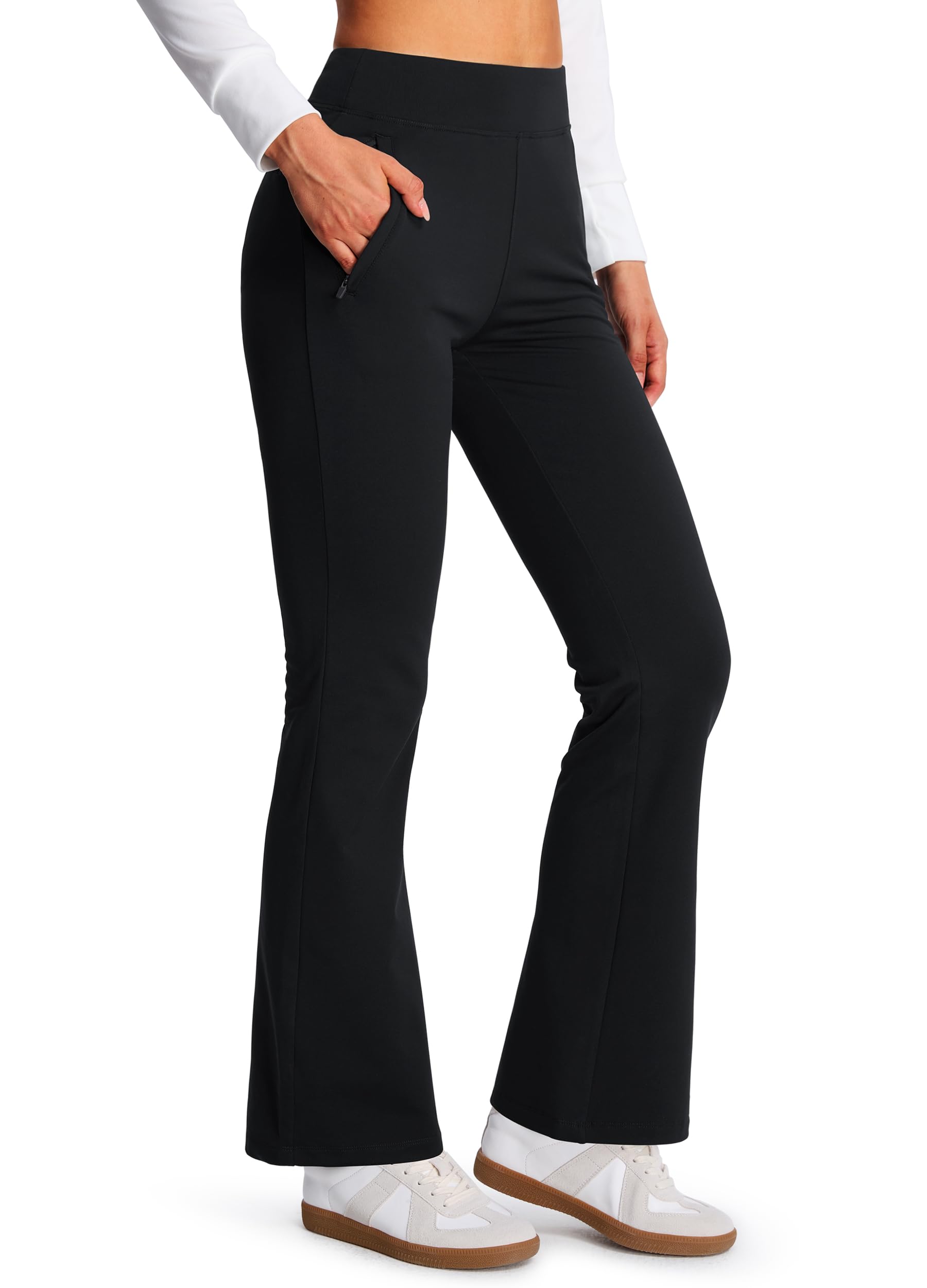 Libin Women's Bootcut Thermal Leggings Fleece Yoga Pants