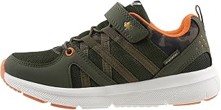 Evergreen Boys Girls Sneakers | Lightweight Breathable Mesh/Leather Athletic Running Kids Tennis Shoes | Hook and Loop Girls Boys Footwear