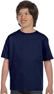 Hanes Boys' TAGLESS ComfortSoft Crewneck T-Shirt M Blue